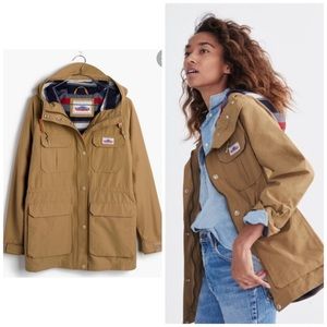 Madewell x Penfield Kasson Parka Jacket in Tan